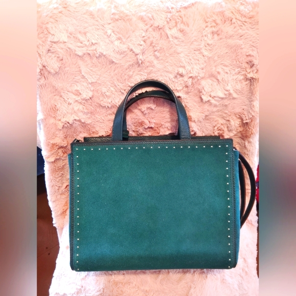 STUNNING! Kate Spade,Shoulder Bag/Crossbody.Beautiful Deep Teal Suede - Picture 8 of 10